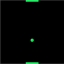 Screencap of a game of Pong