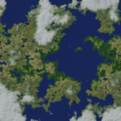 Randomly generated world map #1