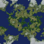 Randomly generated world map #6