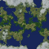 Randomly generated world map #7