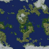 Randomly generated world map #8