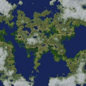Randomly generated world map #9
